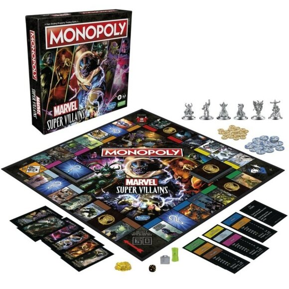 Hasbro Monopoly Marvel Super Villains  Board Strategy Game 8+ Yrs - Picture 2 of 15